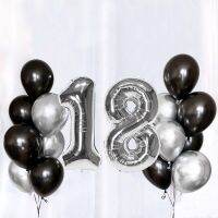 【DT】hot！ Set Happy Birthday Decoration with Number Foil Tass for Boys 18th