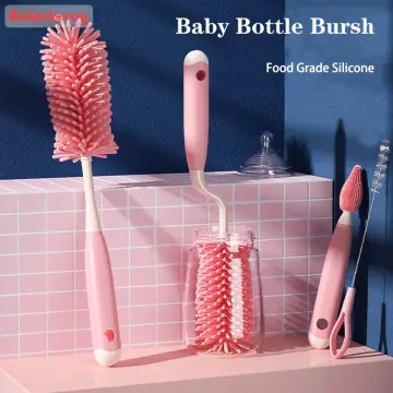 3pcs Baby Feeding Bottle Cleaning Brush Set