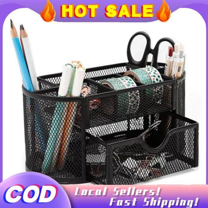 【COD/READY】 9059 Multi Purpose Holder with Drawer Desk Organizer Wire