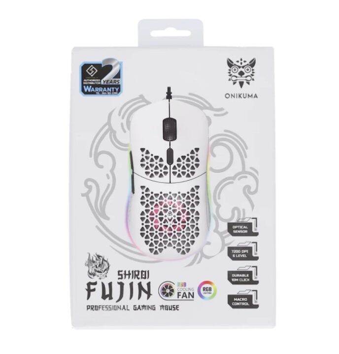 mouse-เมาส์-onikuma-gaming-fujin-white