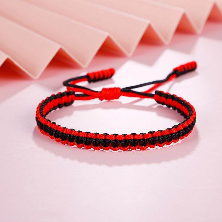 handmade-tibetan-buddhist-lucky-rope-bracelets-bangles-black-amp-red-thread-adjustable-knots-bracelet-for-women-men-wrist-jewelry