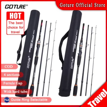 GOTURE XCEED Fuji Guide Ring Fishing Rod Portable Travel Rod With Hard Case