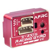 AFRC GYS-2 V4 Racing Gyro Drift Car Stabilizer Gyro Drift Car for MINI Z D Q 1/28 1/24 1/10 Car Model DIY Upgrading,Red