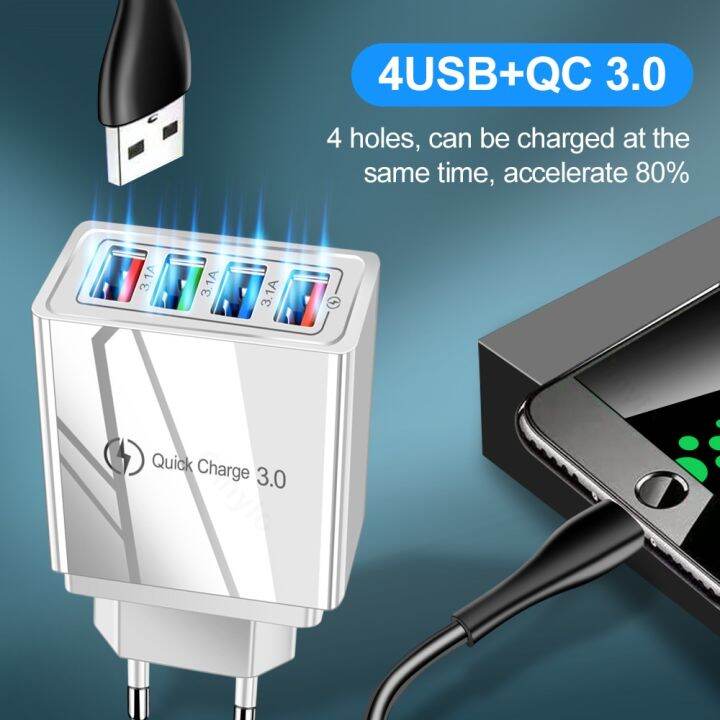 usb-charger-wall-charger-qc-3-0-fast-charging-for-iphone13-12-samsung-s21-xiaomi-mobile-phone-charger-4-ports-eu-us-plug-adapter