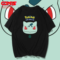 Pokémons Pikachu เสื้อยืดแขนสั้นผู้ชายและผู้หญิง,0000แขนสั้นทรงหลวมผ้าฝ้ายฤดูร้อน