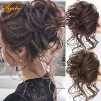 Curly Donut Chignon With Elastic Band Synthetic Scrunchies Messy Hair Bun Updo Hairpieces Extensions for Women