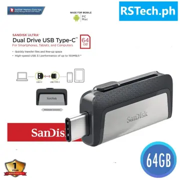 SanDisk Ultra Dual Drive Luxe USB Type-C 64GB Flash Drive for Smartphones,  Tablets, and Computers - High Speed USB 3.1 Pen Drive (SDDDC4-064G-G46)