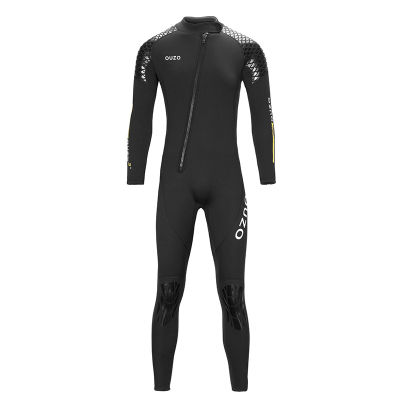 [COD] ของใหม่ 3mm ชุดดำน้ำชุดดำน้ำวันพีซแขนยาวผู้ชายชุดโต้คลื่นวอร์มหนาชุดว่ายน้ำชุดดำน้ำดูปะการัง