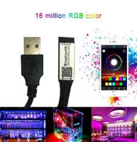 Yingke Dc 5V Usb บลูทูธ Led อาร์จีบีควบคุมพลังงานขนาดเล็กสำหรับ Smd 2835 3014 3528 5050 Rgb แถบไฟ Led ทีวีพีซี Backlight