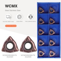 WCMX030208 WCMX040208 WCMX050308 WCMX060308 WCMT080412FN ACZ330 ใบมีดเจาะรุนแรงอย่างรวดเร็วใบมีดคาร์ไบด์สว่านสแตนเลส