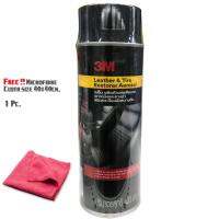 3M Leather &amp; Tire Restorer Aerosol 400 ml 3เอ็ม ผลิตภัณฑ์เคลือบเงาเบาะหนังและยางดำ ชนิดอัดกระป๋องความดัน ขนาด 400 มิลลิลิตร แถมผ้าไมโครไฟเบอร์คละสี 1ผืน