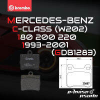 ผ้าเบรกหลัง BREMBO สำหรับ MERCEDES-BENZ C-CLASS (W202) 180 200 220 93-01 (P50024B)