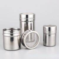 1PCS Chocolate Shaker Lid Stainless Steel Sugar Bowl Cocoa Containers Powder Coffee Sifter Tool For Kitchen Accessories Supplies