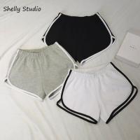 COD ETPZ1CS V SHOP Ready Stock Korean Color Block Shorts Elastic Waist Women Health Sport Shorts