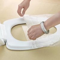 Toilet Seat Cover Plastic Business Travel Waterproof Toilet Pad Bathroom Accessories