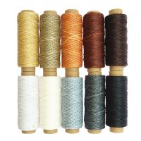 【YD】 10 Colors 50 Meters Leather hand-sewn flat wax line Sewing Threads Hand Thread Patchwork Accessories