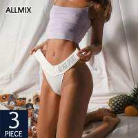 ALLMIX 3Pcs/lot Sexy Women 39;s Cotton Panties Set Underwear Seamless Sport Thongs Low Waist Female Fashion G-String Comfort Tangas