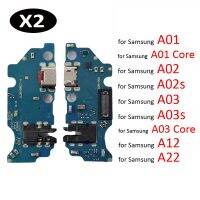 USB แผ่นตัวเชื่อมสายชาร์จสำหรับ A01 A02 A02s A03 A03s A12 A22 A32 Lte 4G 5G Core ใหม่ชาร์จไฟได้อย่างรวดเร็วบอร์ดสายเคเบิลงอได้