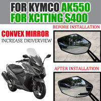 Cermin Cembung Meningkatsesak Cermin Spion untuk KYMCO AK550 AK 550 Xcenting S400 S 400 Sesakori Motosikal วิสัยทัศน์กระจกด้านข้าง