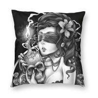 (All inventory) Halloween shirt long wing pillowcase Scooby Womens Witch Terror pillowcase 45x45 sofa pillowcase Sellertosupportfreecustomization. Double sided printing design for pillows.