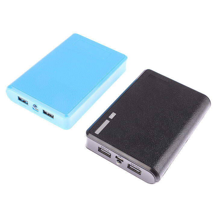 ruyifang-4x18650ที่ใส่แบตเตอรี่5v-dual-usb-power-bank-battery-box-solderless-mobile-power-kit-diy-shell-case-charging-storage-case