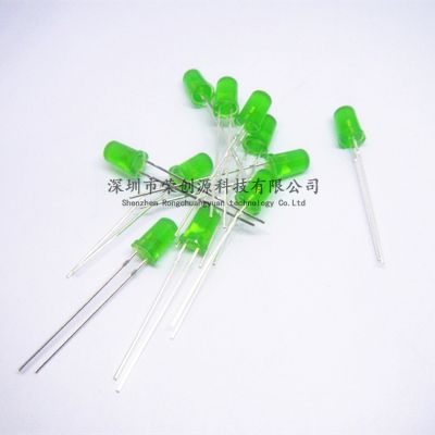 100pcs  5mm LED Diode Green F5 Leds Light Emitting Diodes Electrical Circuitry Parts