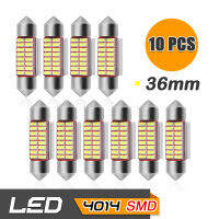 65Infinite (แพ๊ค 10 C5W 4014 16SMD 36mm) 10x LED C5W 4014 16SMD ขนาด 36mm ไฟโดม ไฟอ่านหนังสือ ไฟห้องโดยสาร ไฟหัวเก๋ง ไฟส่องป้ายทะเบียน กระจายแสง 180องศา CANBUS Super Bright ความสว่างสูง สี ขาว (White)