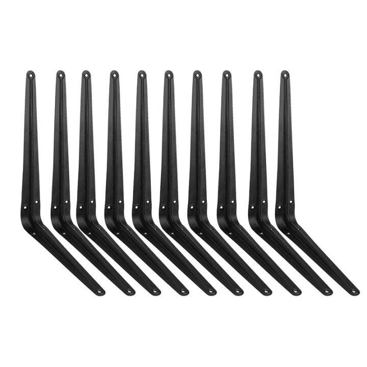 10 Pack Shelf Brackets 12 Inch, Heavy Duty L Corner Brace Support