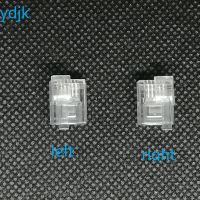 ✜ 100PCS/lot RJ11 RJ12 Connector 6P6C Right buckle Left buckle Cable Plug Crystal head for Telephone DIY EV3 NXT