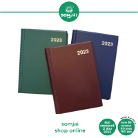 Diary สมุดแพลนเนอร์ 2023 สมุดโน๊ต 2 ส่วน ขนาด A5 ความหนา 70แกรม 96แผ่น DX 318-001X คละสี
