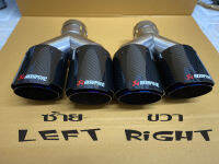 ปลายคาร์บอนคู่ไดร์น้ำเงินซ้าย-ขวา ปลายท่อ AKRAPOVIC แบบคู่ หัวเปิด