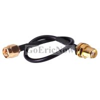 5 pcs RF Coax SMA Male To SMA Female Plug RF Pigtail Coaxial Jumper Cable RG174 30CM Test Cable Connector Electrical Connectors