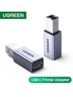 Ugreen USB 2.0 Printer Adapter USB C To USB Printer Adapter For Hard Drive Base Fax Machine Scanner USB 2.0 Data Printer Adapter