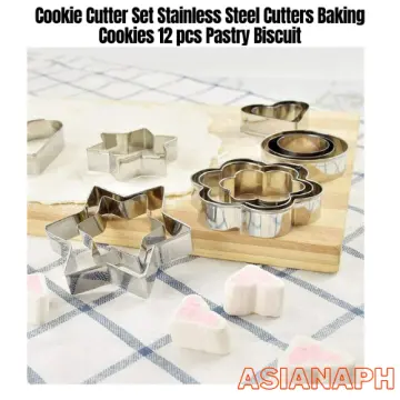3Pcs/Set Square Biscuit Mold Fondant Pastry Cutter Tool Baking Cookies Mo&~