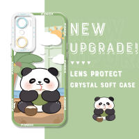 Cetus สำหรับ Infinix ขายดี20 20i ร้อน20 Play เคสแพนด้าน่ารัก20S คลุมทั้งหมดเคสใส่โทรศัพท์นิ่มโปร่งใสป้องกันกล้อง