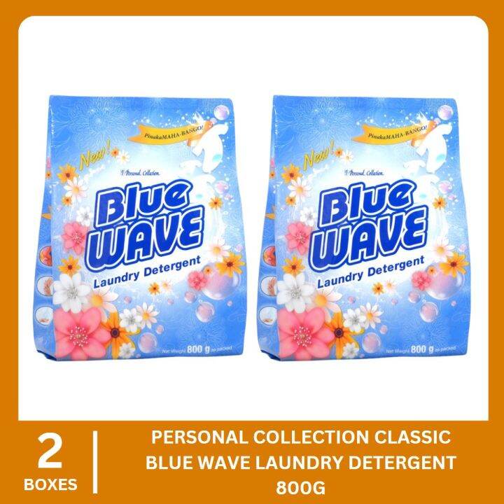 PERSONAL COLLECTION Blue Wave Laundry Detergent Powder 800g 2 Packs