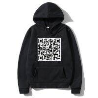 2023 newdesign สร้างสรรค์ QR Code กราฟิกเสื้อกันหนาวหมวกผู้ชายสไตล์เสื้อ H oodies