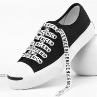 1 Pair 2021pair New Letter quot;NICE quot; Printed Laces 1CM Width 120cm Length Canvas Sneakers shoelaces Shoe Laces Bootstrings