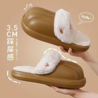 [COD] Cotton slippers mens winter removable and washable indoor outdoor thick warm shoes womens