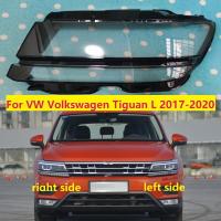 ฝาครอบไฟหน้ารถมอเตอร์ไซค์แบบ LED สำหรับ VW Volkswagen ไทกวน L 2017 2018 2019 2020เปลือกโป๊ะเลนส์ใสฝาครอบโคมไฟ