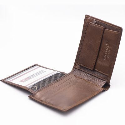 Imperial Horse Mens Genuine Leather Multi Fold Wallet With Gift 089