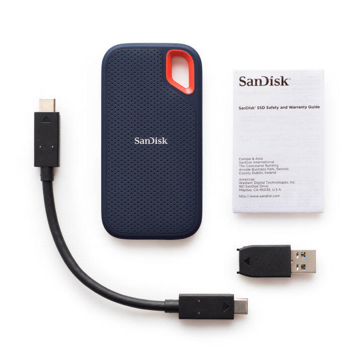 แท้-100-sandisk-external-ssd-2tb-type-c-1050mb-s-extreme-portable-v2-sdssde61-ฮาร์ดดิสก์แบบพกพา-nvme-pc