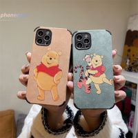 ㍿ เคสไอโฟน IPhone 12 Pro Max Mini 11 PRO MAX เคสโทรศัพท์มือถือ Compatible For 6 7 6S 8 Plus X XR XSMAX Se 2020 6SPlus 7Plus 6Plus 8Plus XS Cute Winnie The Pooh Sheepskin Material Anti-fall Phone Case