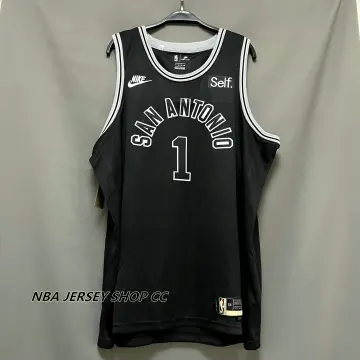 2023/24 Spurs WEMBANYAMA #1 Black Retro NBA Jerseys