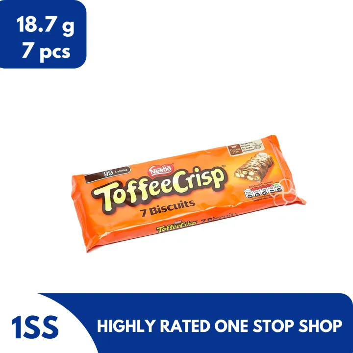 Nestle Toffee Crisp Biscuits, 18.7g x 7 Biscuit Lazada PH