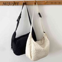 【CC】 Cotton Handbag Large Capacity Crossbody Fashion Soft Pattern for Shopping