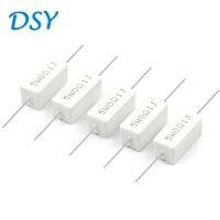 10Piece Cement Resistance 5W 0.1 10k Ohm 0.33R 1R 10R 100R 0.22 0.33 1 10 100 1K 10K Ohm Cement Resistor