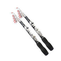 KLKLJYFI 1M-2.3M คาร์บอนไฟเบอร์ telescopic Fishing Rod แบบพกพา super Hard MINI Rivers อุปกรณ์เครื่องมือ