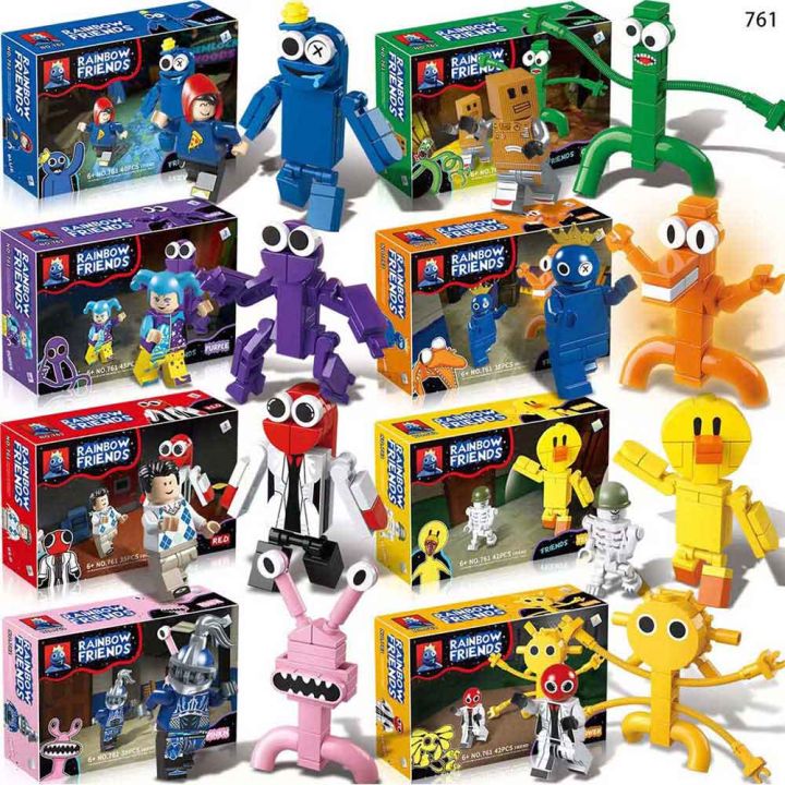 Roblox Rainbow Friends Building Block Toy Figure Model Kid Collection Gift  12pcs/set Educational Toy Diy Assembling