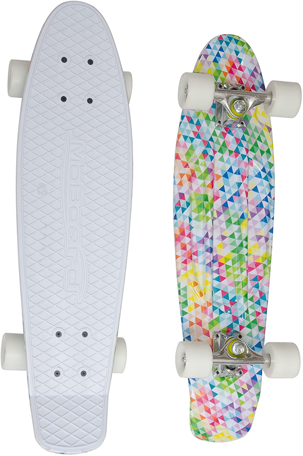 27 inch Vintage Style with Interchangeable Wheels Pro and Beginner MoBoard Classic 27 Skateboard 